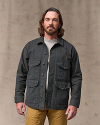 Filson Reverse Sateen Field Cruiser Jacket - Washed Faded Black