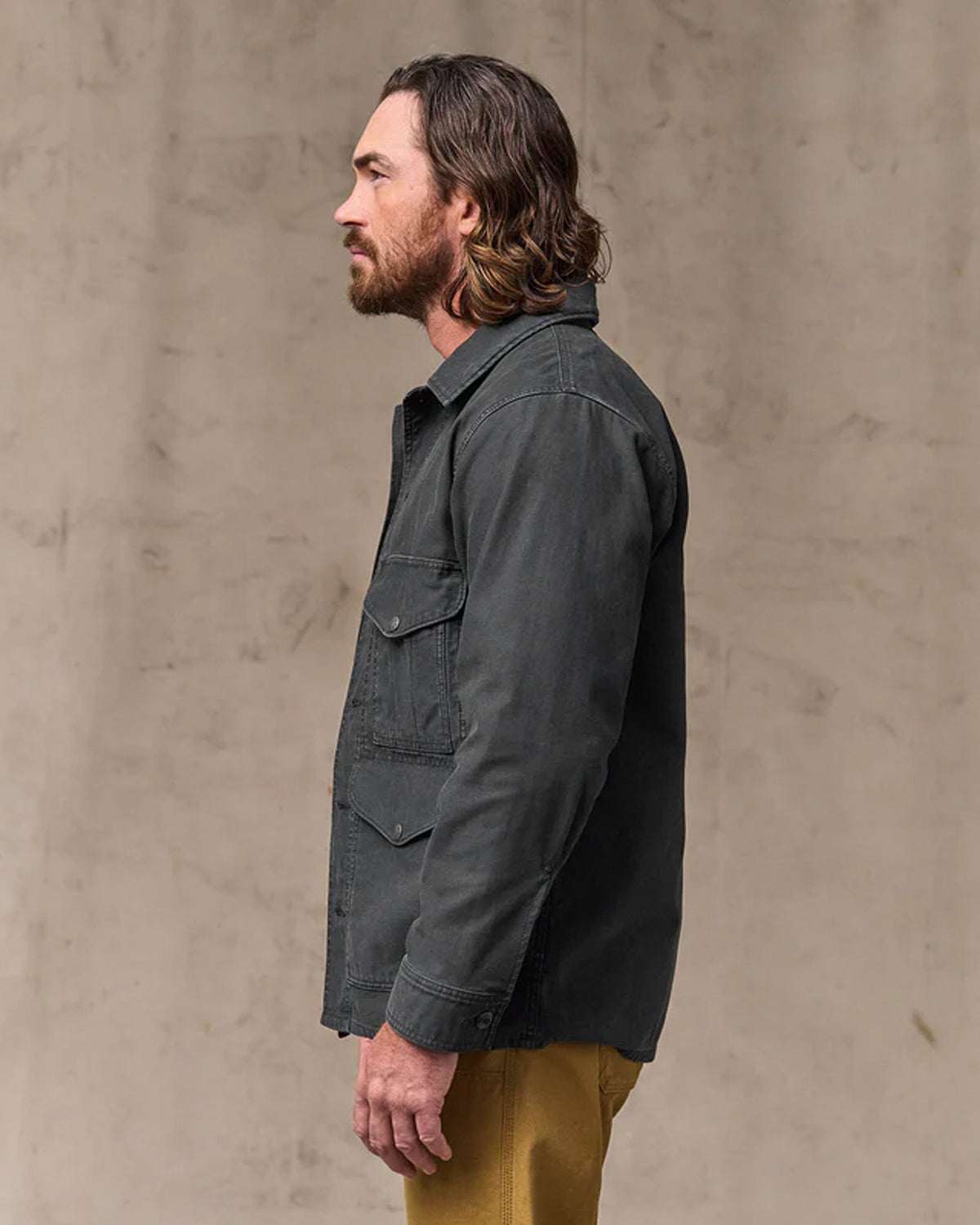Filson Reverse Sateen Field Cruiser Jacket - Washed Faded Black