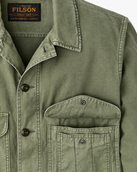 Filson Reverse Sateen Field Cruiser Jacket - Washed Fatigue Green | Filson Jackets & Coats | JEANSTORE