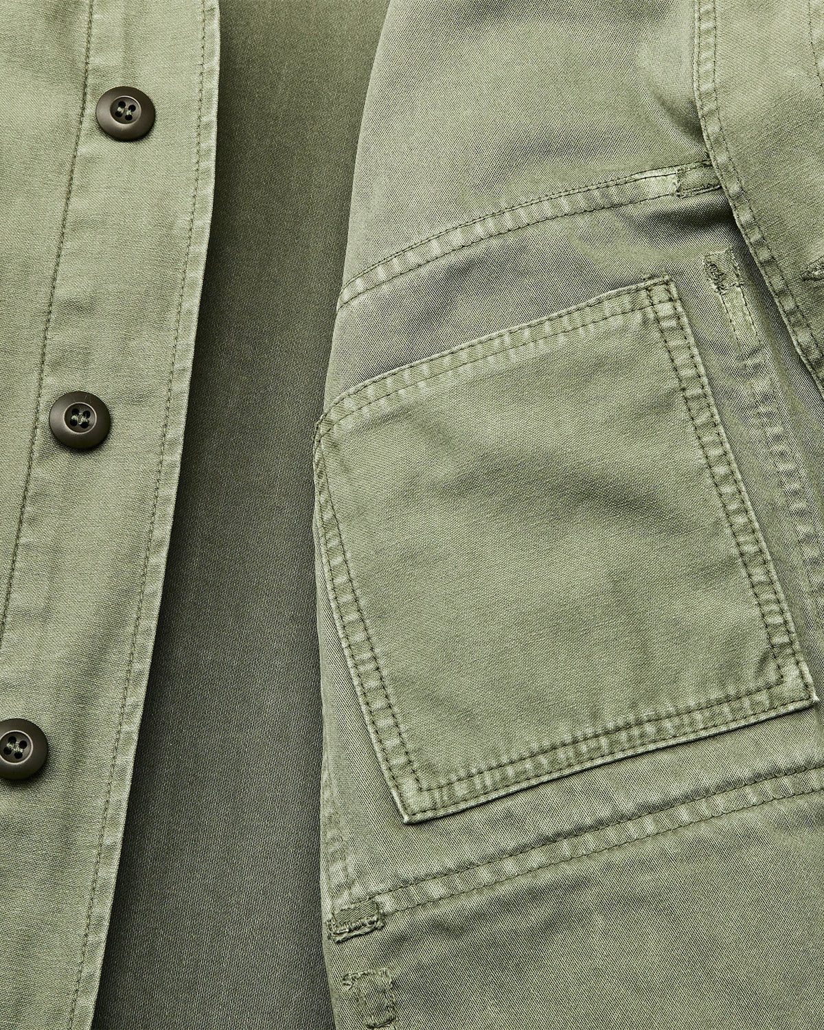 Filson Reverse Sateen Field Cruiser Jacket - Washed Fatigue Green | Filson Jackets & Coats | JEANSTORE