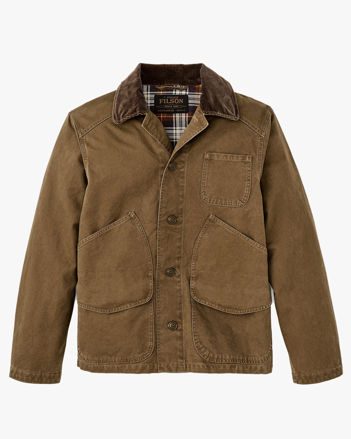 Filson Canvas Outfitter Jacket - Kangaroo | Filson Jackets & Coats | JEANSTORE