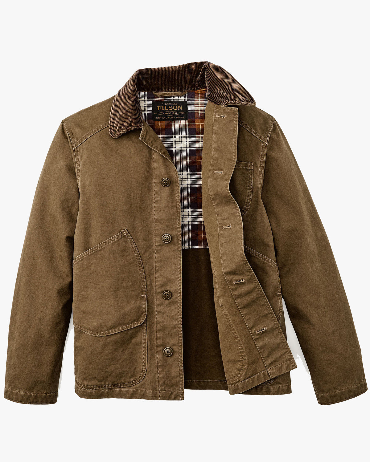 Filson Canvas Outfitter Jacket - Kangaroo | Filson Jackets & Coats | JEANSTORE