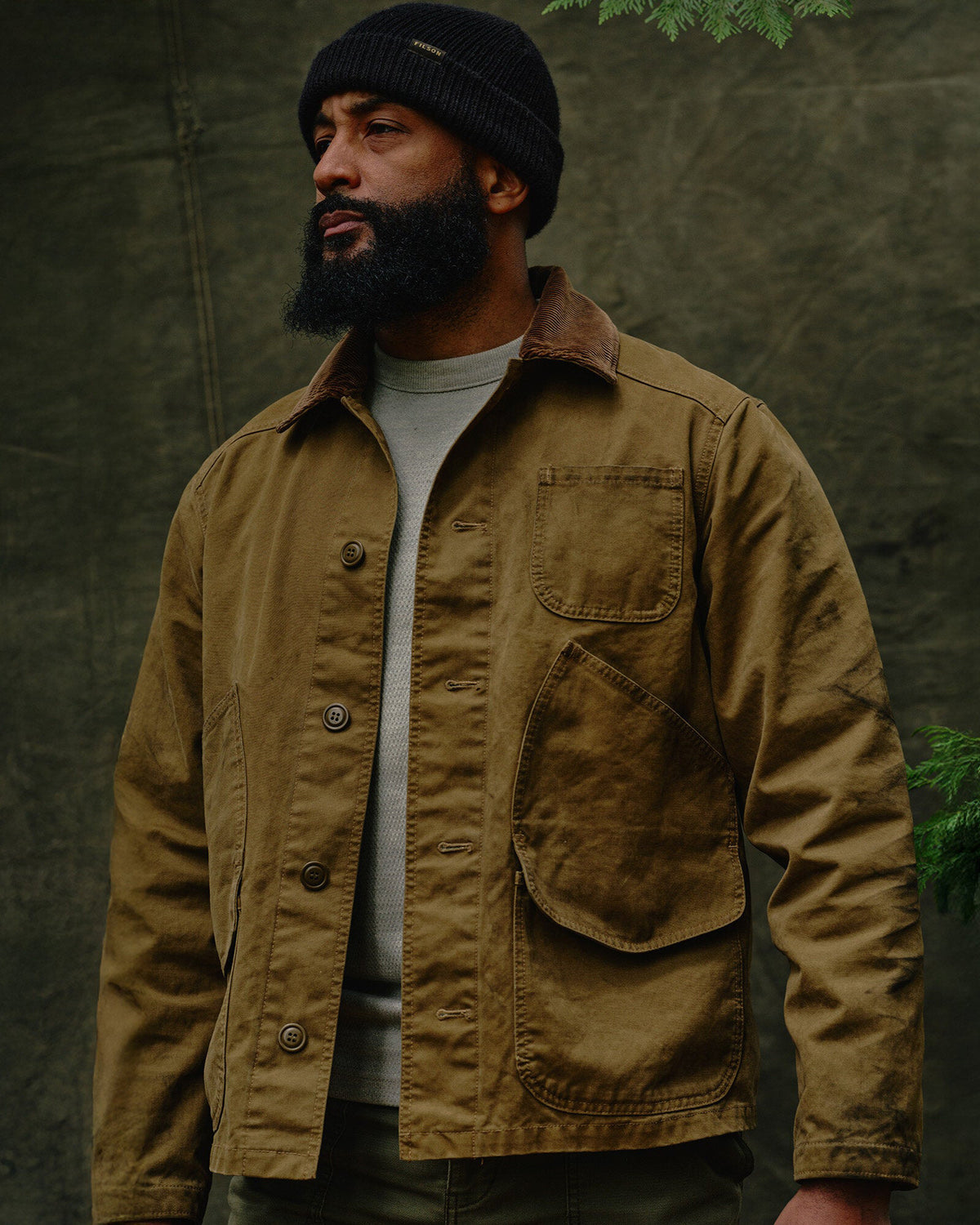 Filson Canvas Outfitter Jacket - Kangaroo | Filson Jackets & Coats | JEANSTORE