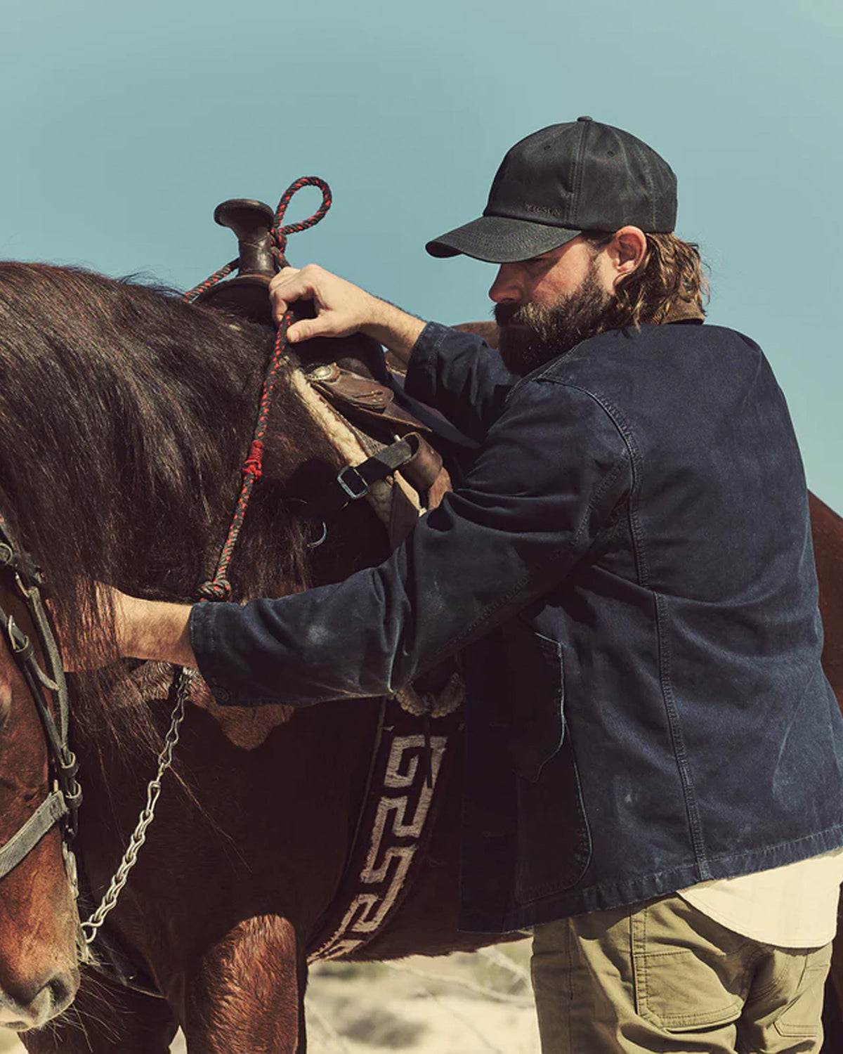 Filson Canvas Outfitter Jacket - Blue Mussel