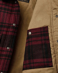 Filson Spokane Insulated Cruiser Jacket - Port / Black Plaid | Filson Jackets & Coats | Jeanstore
