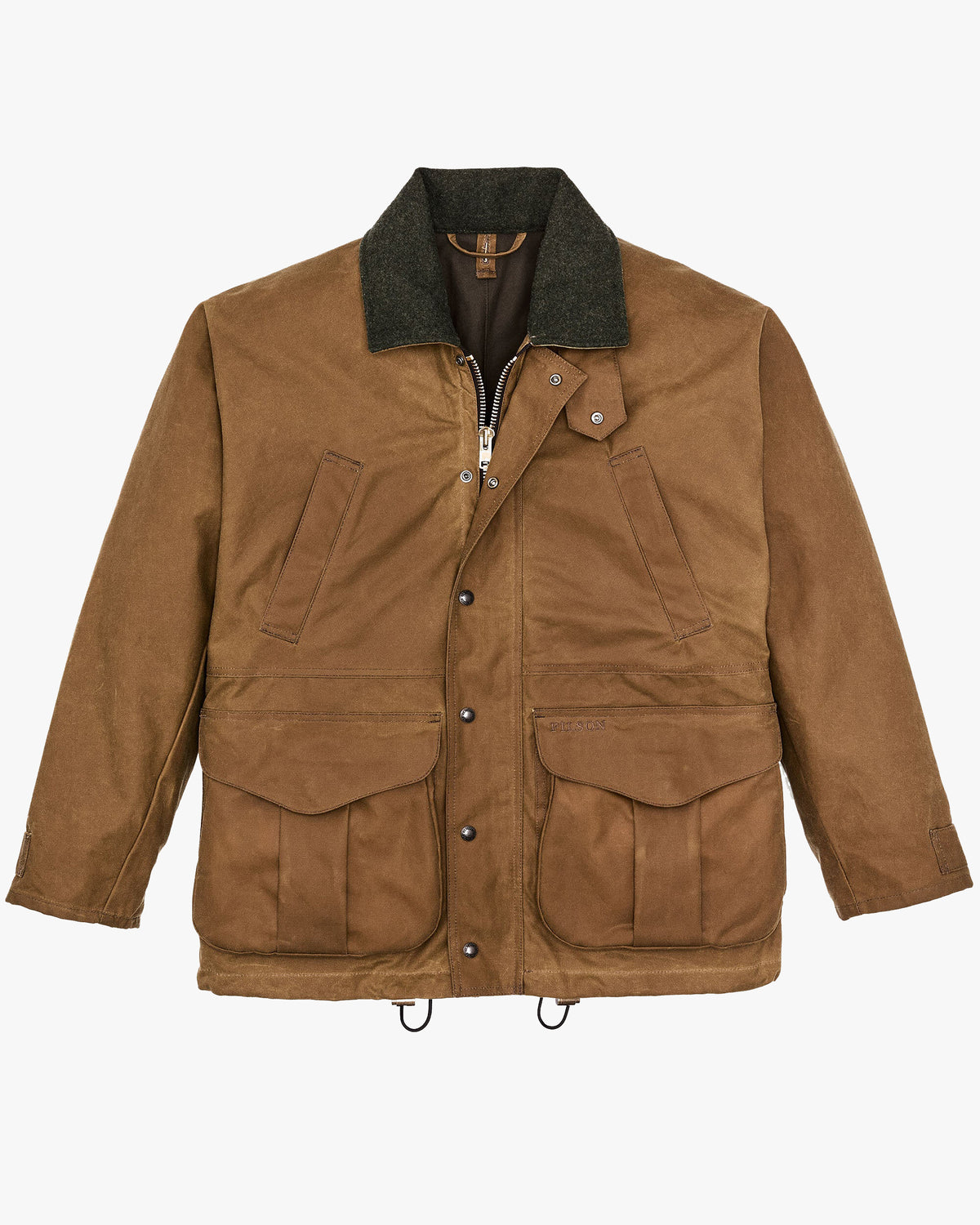 Filson Lined Tin Cloth Field Jacket - Dark Tan | Filson Jackets & Coats | JEANSTORE