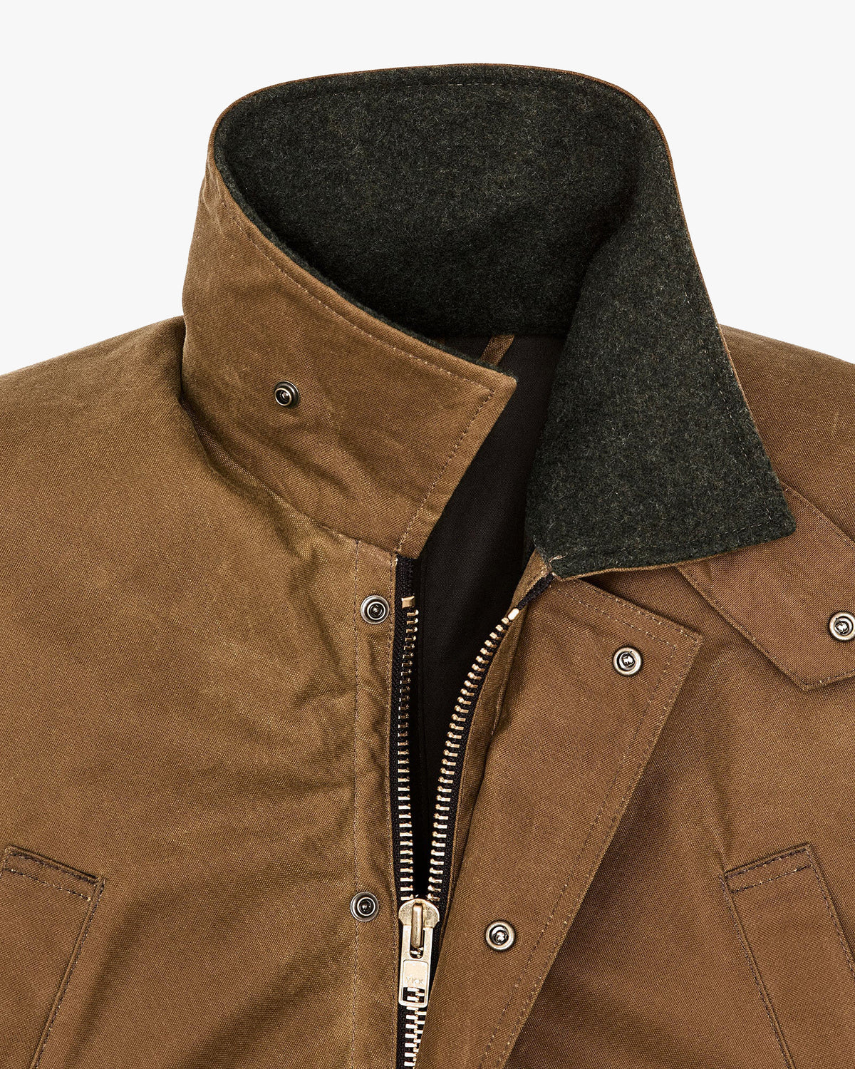 Filson Lined Tin Cloth Field Jacket - Dark Tan | Filson Jackets & Coats | JEANSTORE