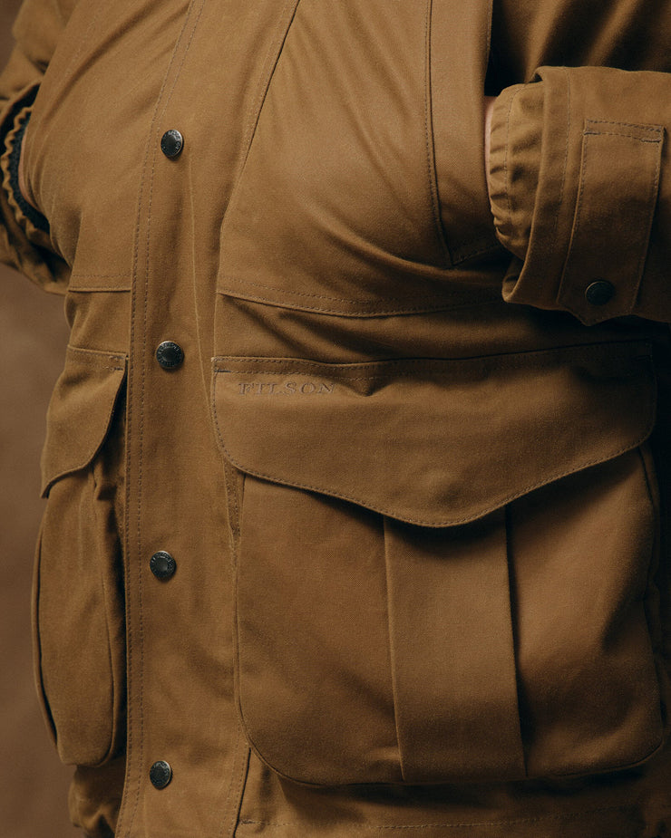 Filson Lined Tin Cloth Field Jacket - Dark Tan