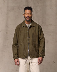 Filson Dry Wax Windbreaker - Military Olive