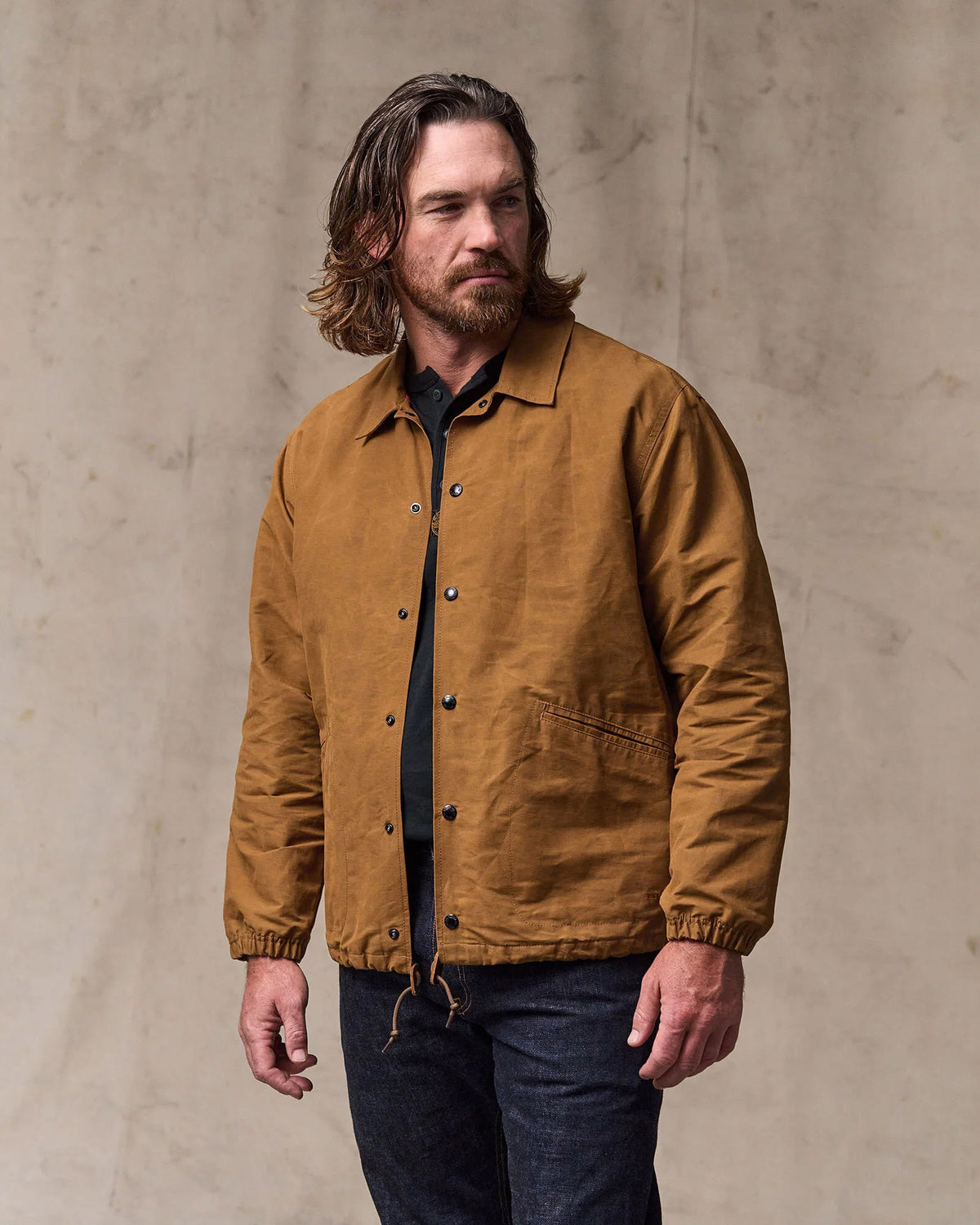 Filson Dry Wax Windbreaker - Harvest Tan