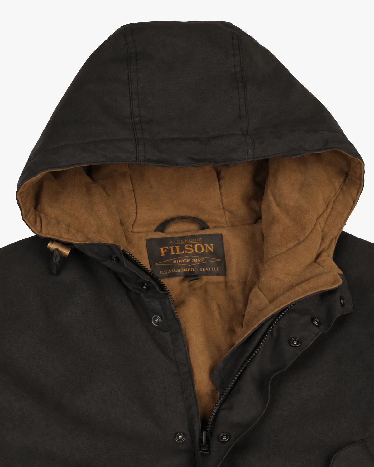Filson Waxed Mountain Parka - Black