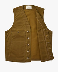 Filson Oil Tin Cloth Vest - Dark Tan