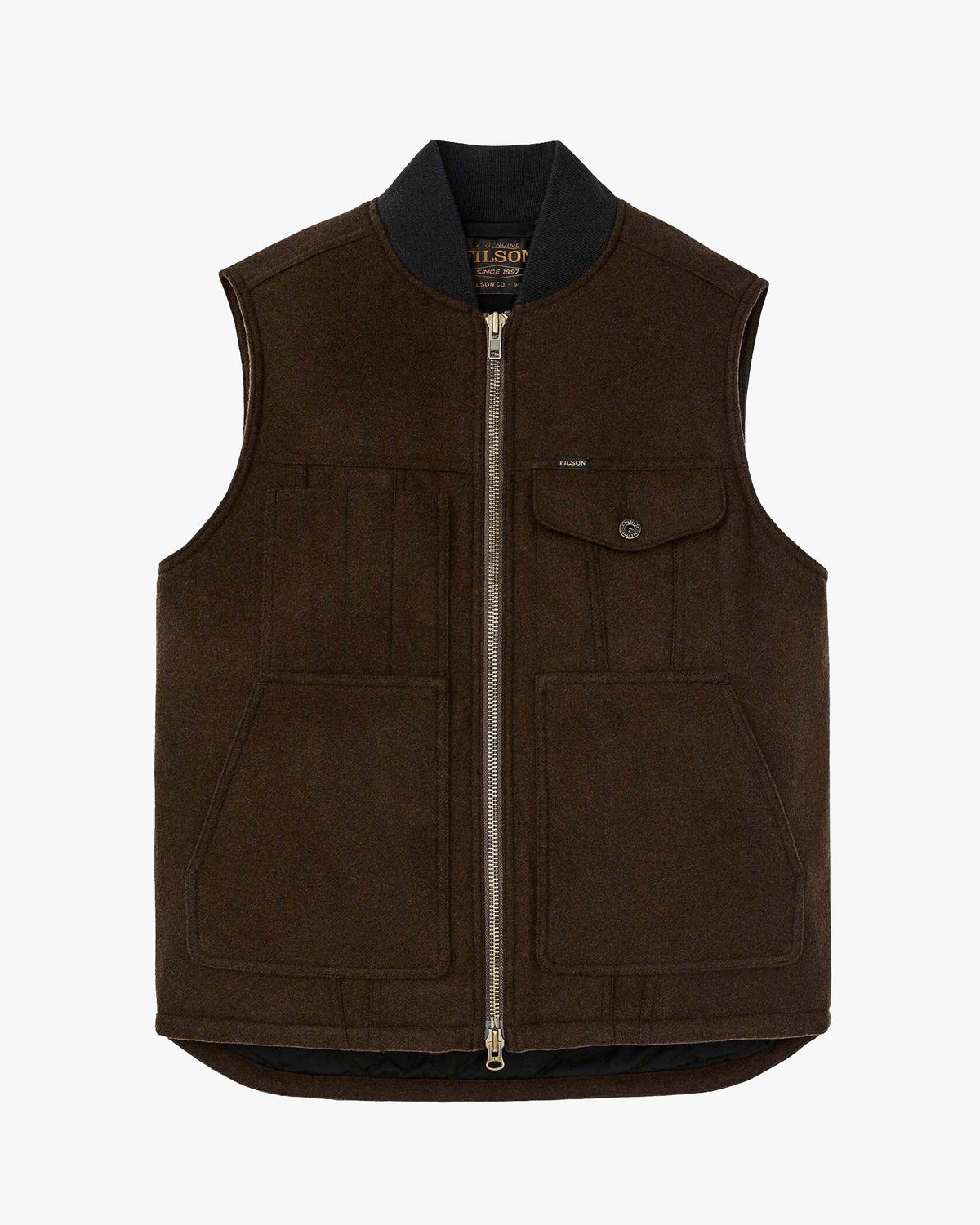 Filson Spokane Insulated Work Vest - Beaver Brown | Filson Jackets & Coats | Jeanstore