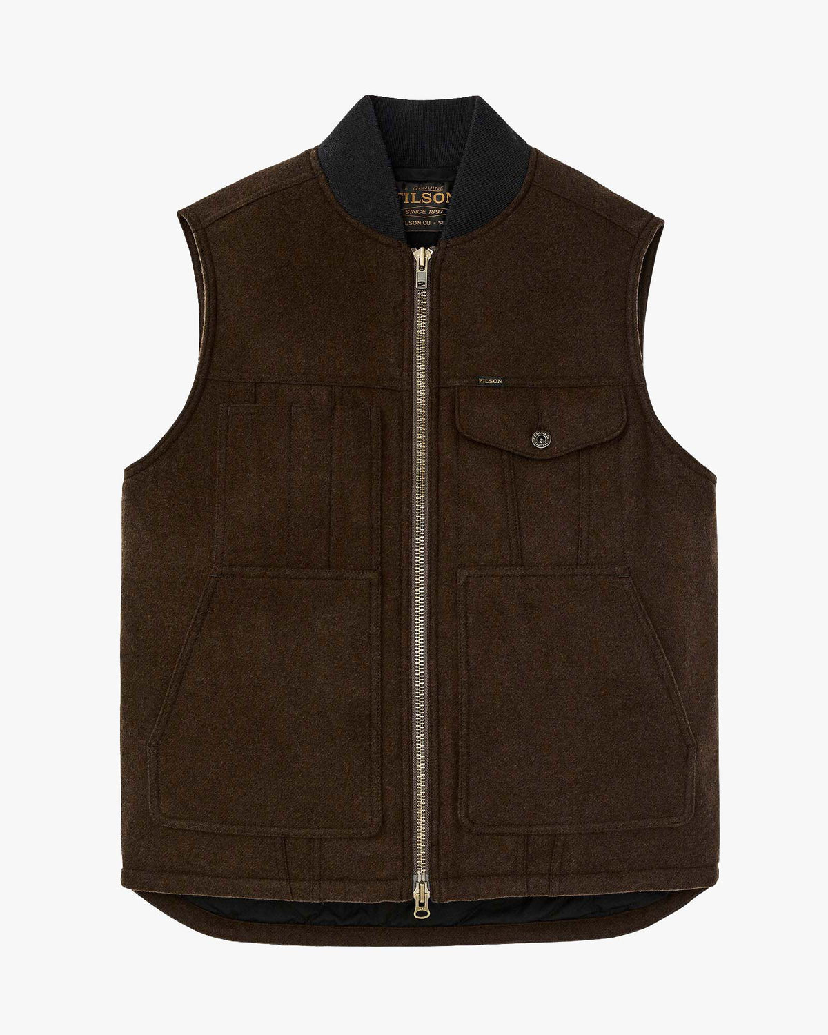 Filson Spokane Insulated Work Vest - Beaver Brown | Filson Jackets & Coats | Jeanstore