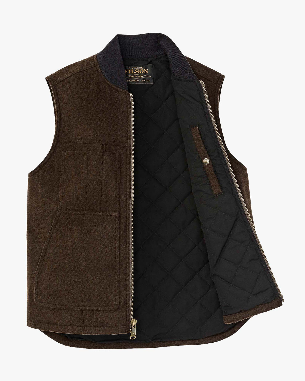 Filson Spokane Insulated Work Vest - Beaver Brown | Filson Jackets & Coats | Jeanstore