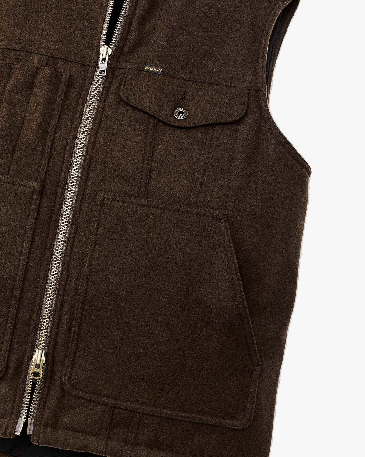 Filson Spokane Insulated Work Vest - Beaver Brown | Filson Jackets & Coats | Jeanstore