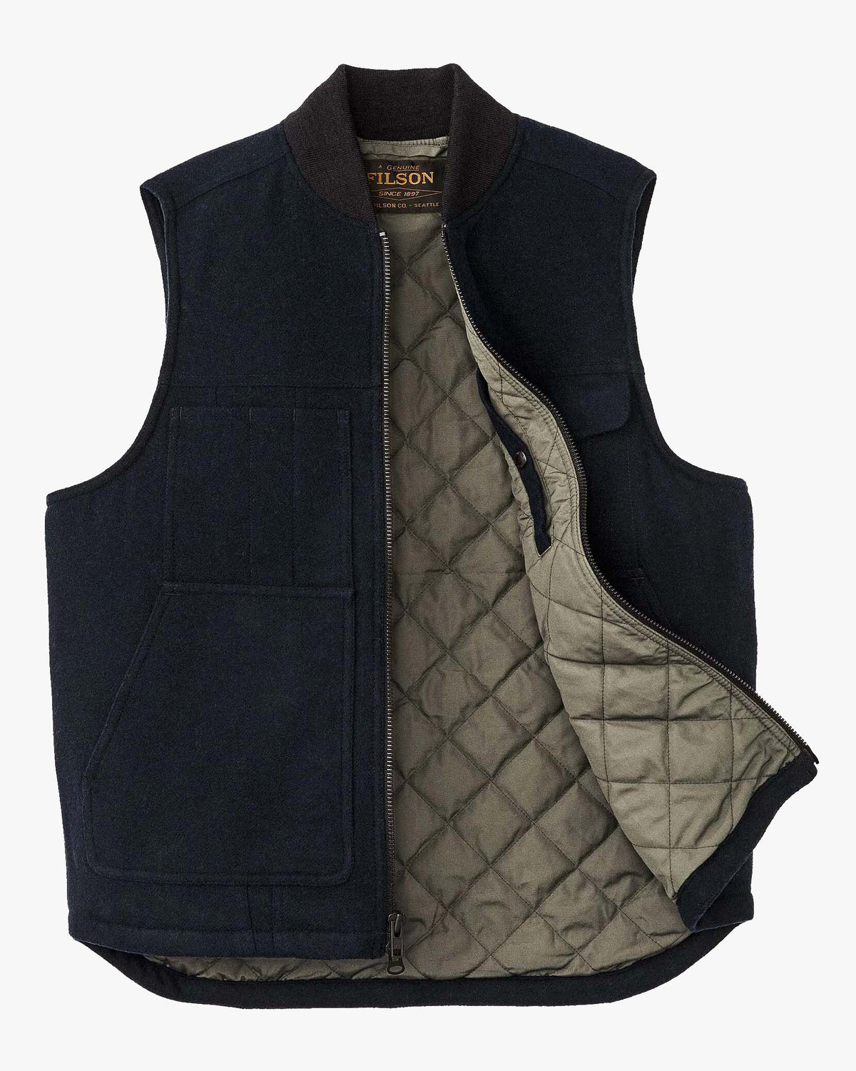 Filson Spokane Insulated Work Vest - Navy | Filson Jackets & Coats | Jeanstore