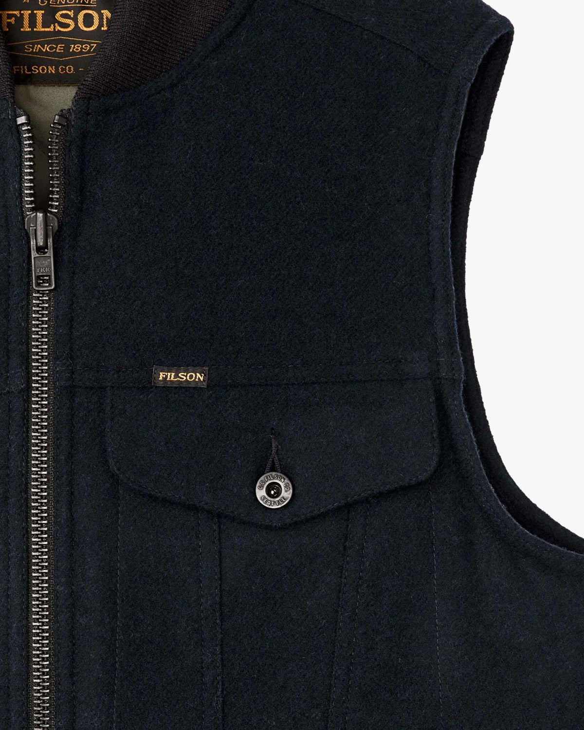 Filson Spokane Insulated Work Vest - Navy | Filson Jackets & Coats | Jeanstore
