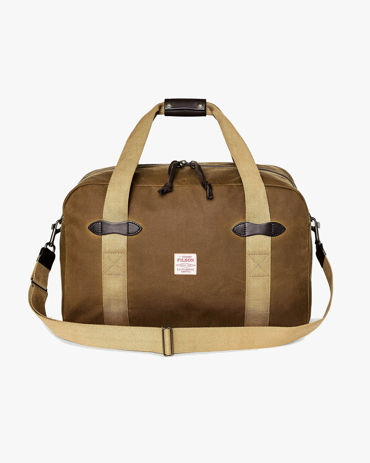 Filson Medium Tin Cloth Duffle Bag - Dark Tan