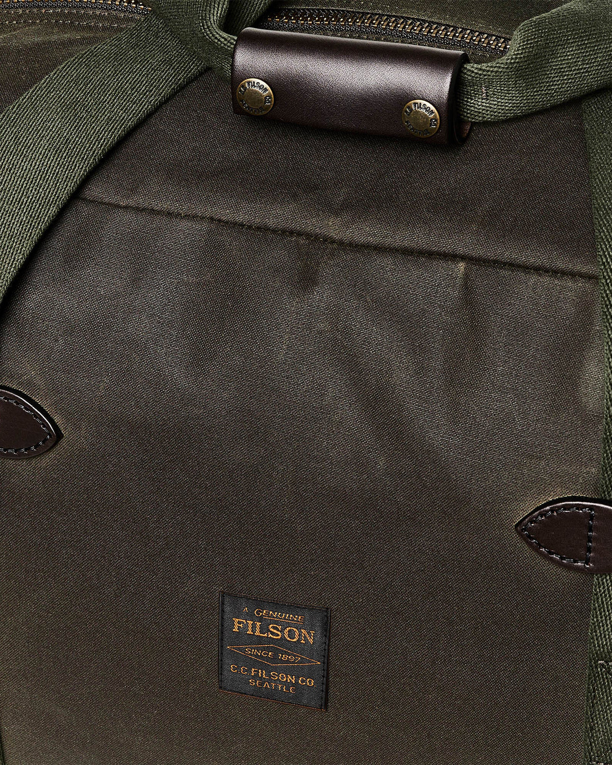 Filson Medium Tin Cloth Duffle Bag - Otter Green