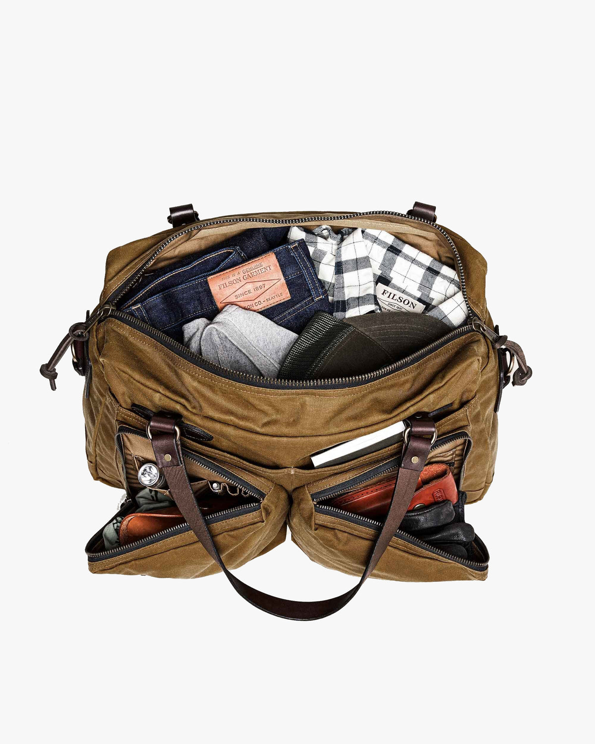 Filson 48 Hour Duffle Bag - Dark Tan | Filson Bags | JEANSTORE