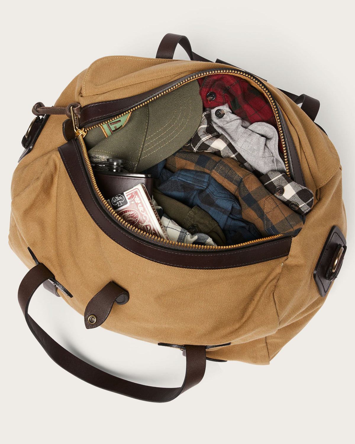 Filson Medium Rugged Twill Duffle Bag - Tan