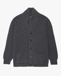 Filson Bristol Cardigan Sweater - Medium Grey Melange