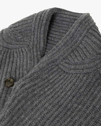 Filson Bristol Cardigan Sweater - Medium Grey Melange