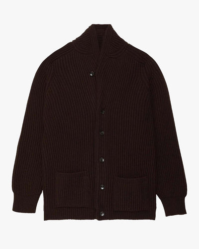 Filson Bristol Cardigan Sweater - Earth Brown