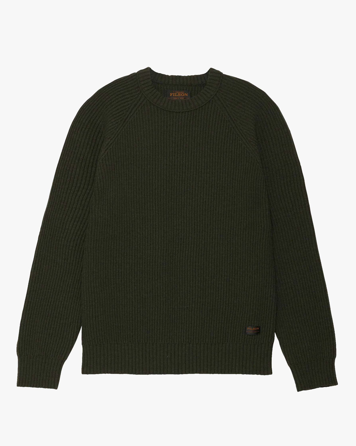 Filson Cascade Rib Crewneck Sweater - Pine Green