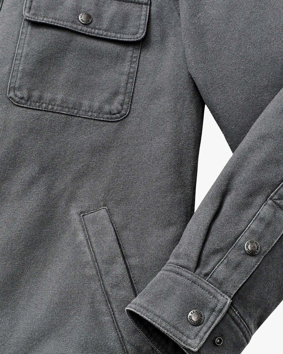 Filson Fleece Lined Jac-Shirt - Rockslide Grey