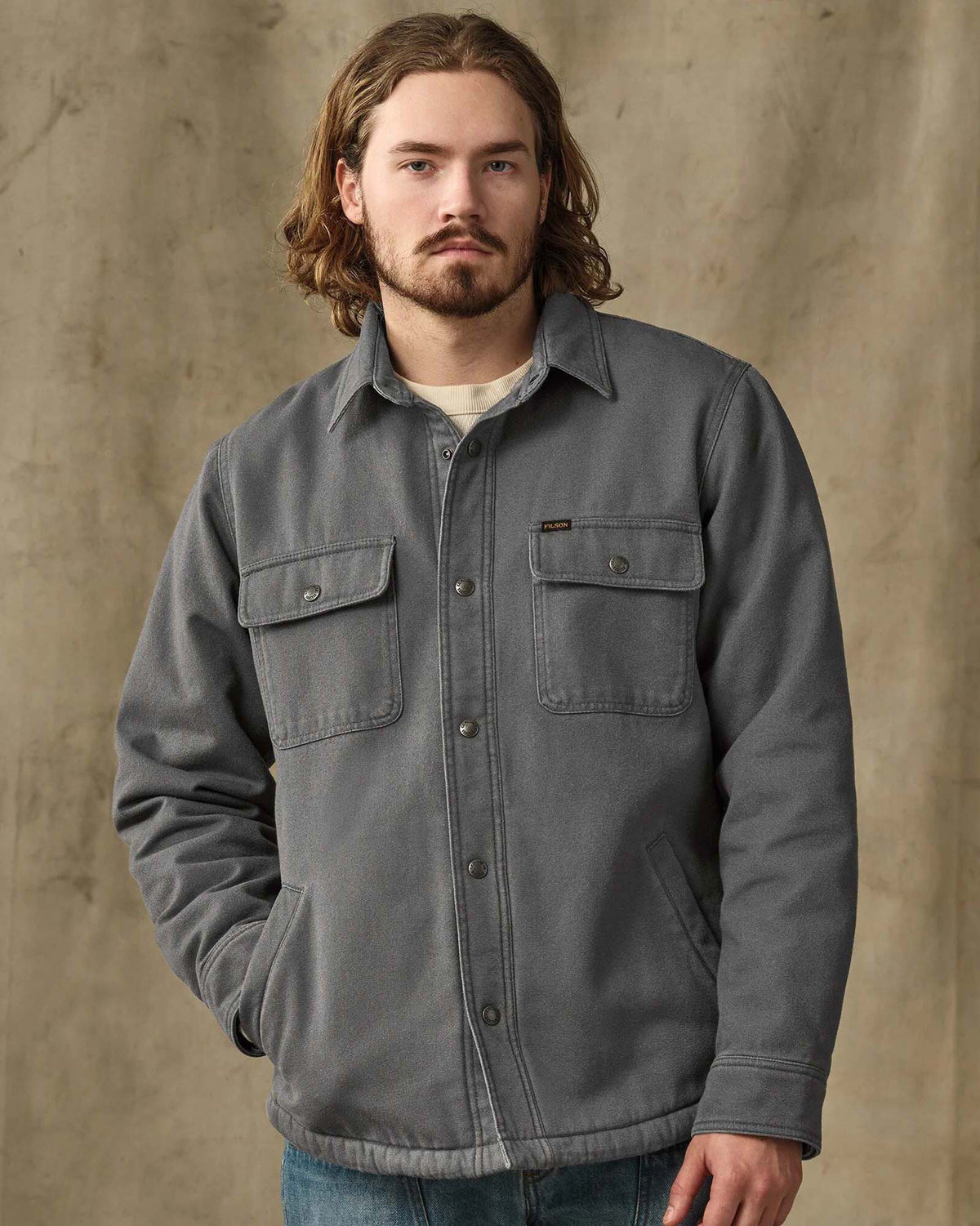 Filson Fleece Lined Jac-Shirt - Rockslide Grey