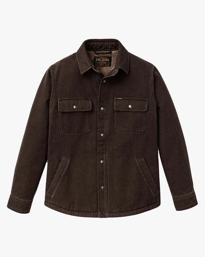 Filson Fleece Lined Jac-Shirt - Dark Brown | Filson Jackets & Coats | Jeanstore