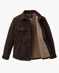 Filson Fleece Lined Jac-Shirt - Dark Brown | Filson Jackets & Coats | Jeanstore