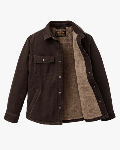 Filson Fleece Lined Jac-Shirt - Dark Brown | Filson Jackets & Coats | Jeanstore