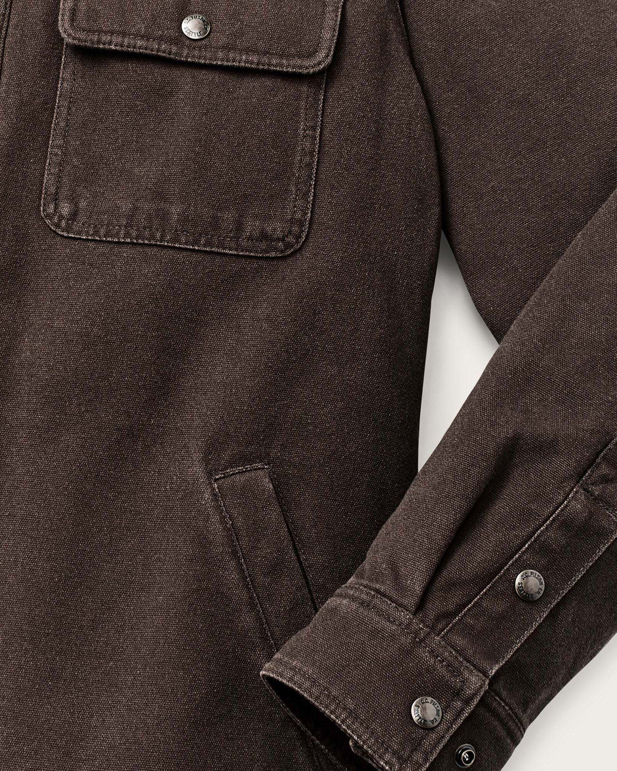 Filson Fleece Lined Jac-Shirt - Dark Brown | Filson Jackets & Coats | Jeanstore