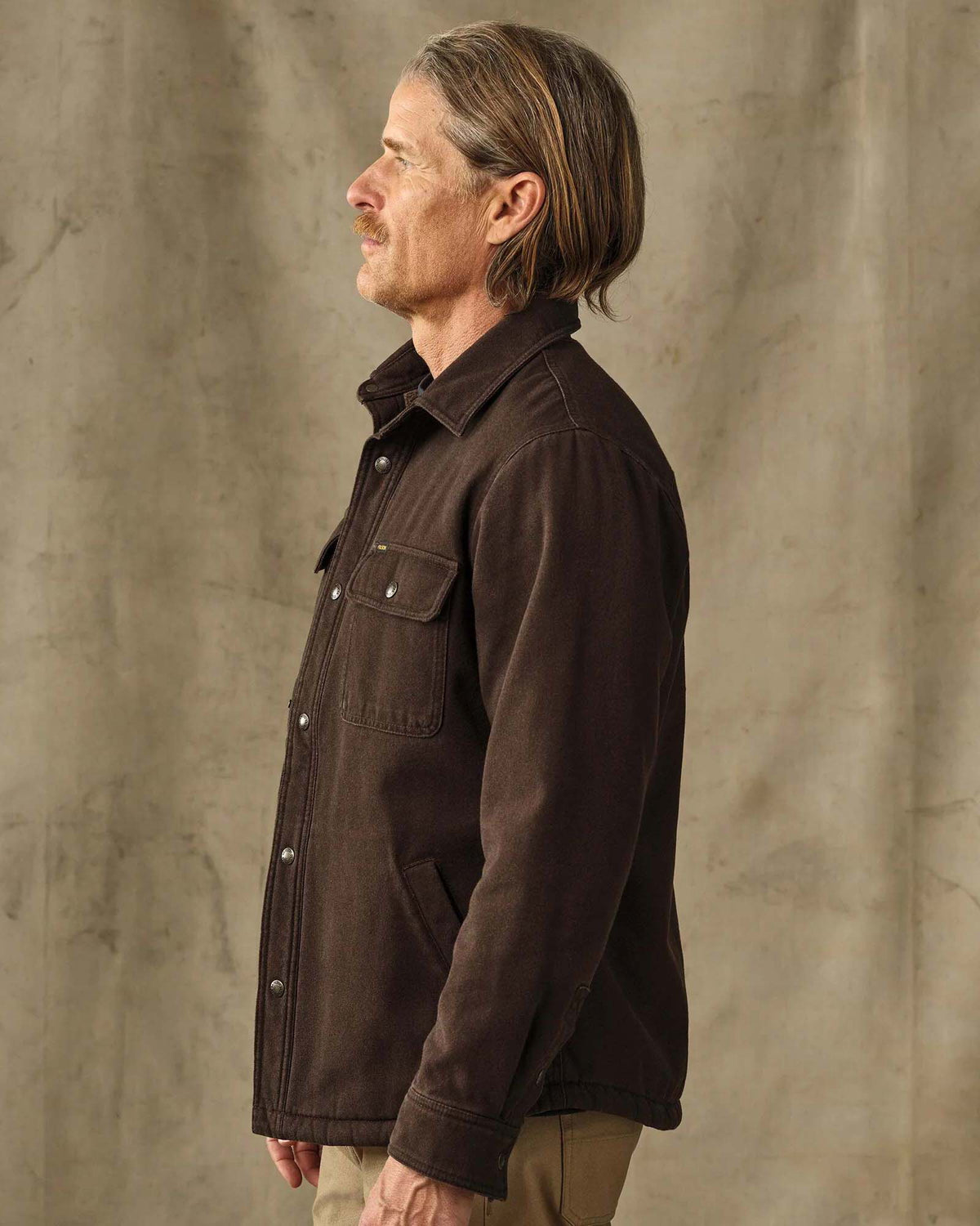 Filson Fleece Lined Jac-Shirt - Dark Brown | Filson Jackets & Coats | Jeanstore