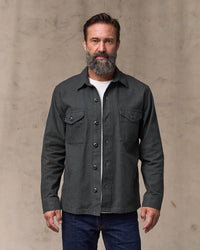 Filson Reverse Sateen Field Jac-Shirt - Washed Faded Black