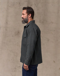Filson Reverse Sateen Field Jac-Shirt - Washed Faded Black