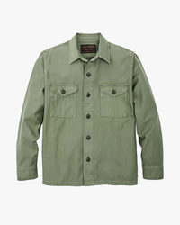 Filson Reverse Sateen Field Jac-Shirt - Washed Fatigue Green | Filson Jackets & Coats | JEANSTORE