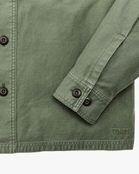 Filson Reverse Sateen Field Jac-Shirt - Washed Fatigue Green | Filson Jackets & Coats | JEANSTORE