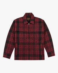 Filson Forester Wool Jacket - Burgundy / Black Plaid