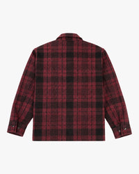 Filson Forester Wool Jacket - Burgundy / Black Plaid