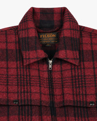 Filson Forester Wool Jacket - Burgundy / Black Plaid