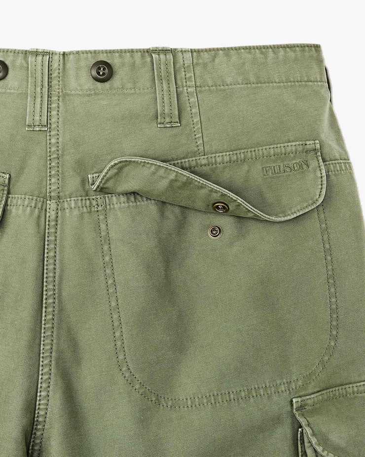 Filson Field Cargo Shorts - Washed Fatigue Green