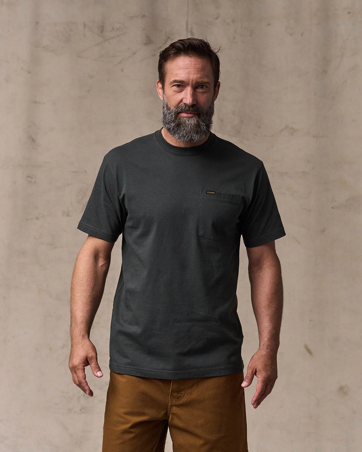 Filson S/S Outfitter Pocket Tee - Faded Black | Filson T Shirts | JEANSTORE