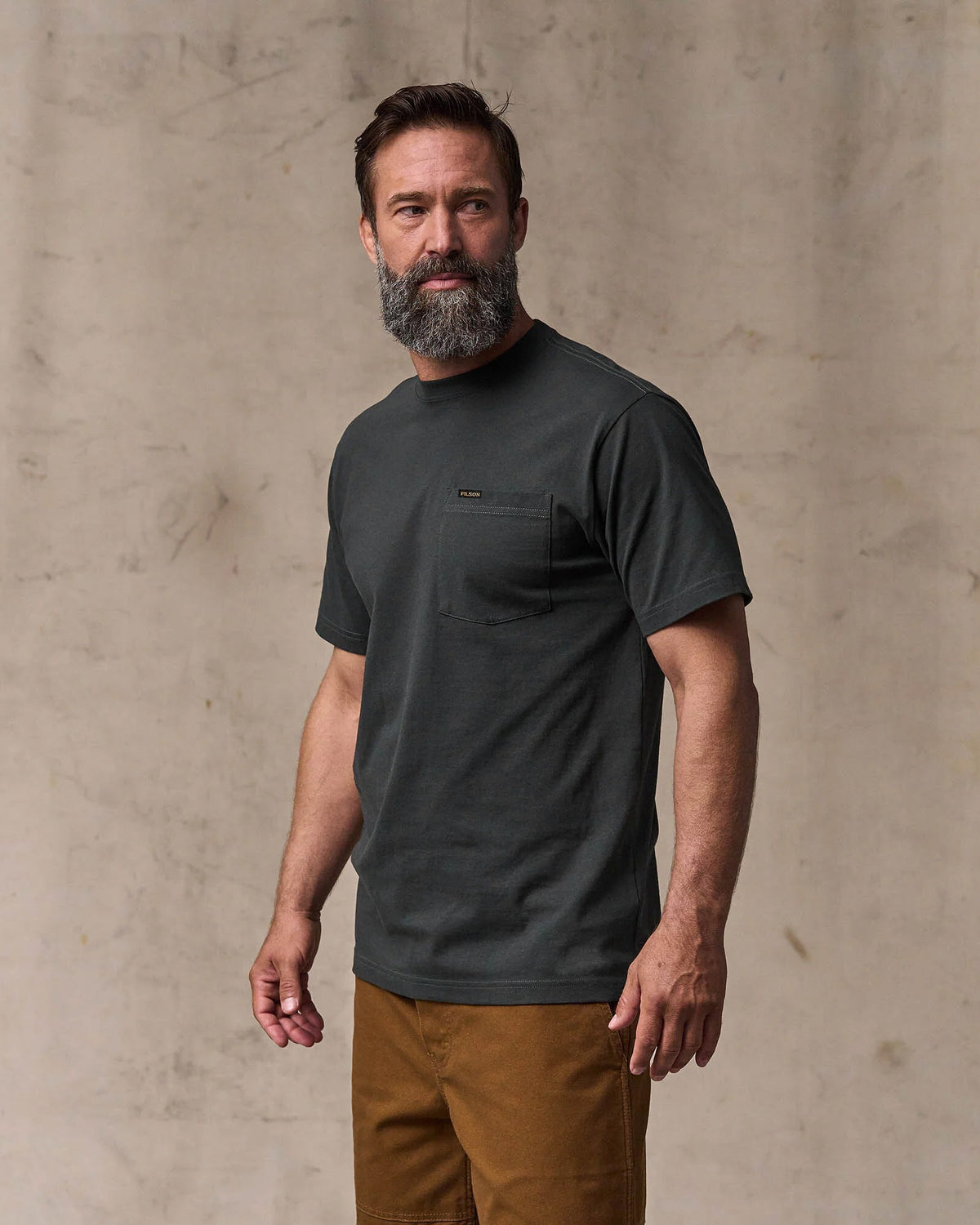 Filson S/S Outfitter Pocket Tee - Faded Black | Filson T Shirts | JEANSTORE