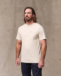 Filson S/S Outfitter Pocket Tee - Natural | Filson T Shirts | JEANSTORE