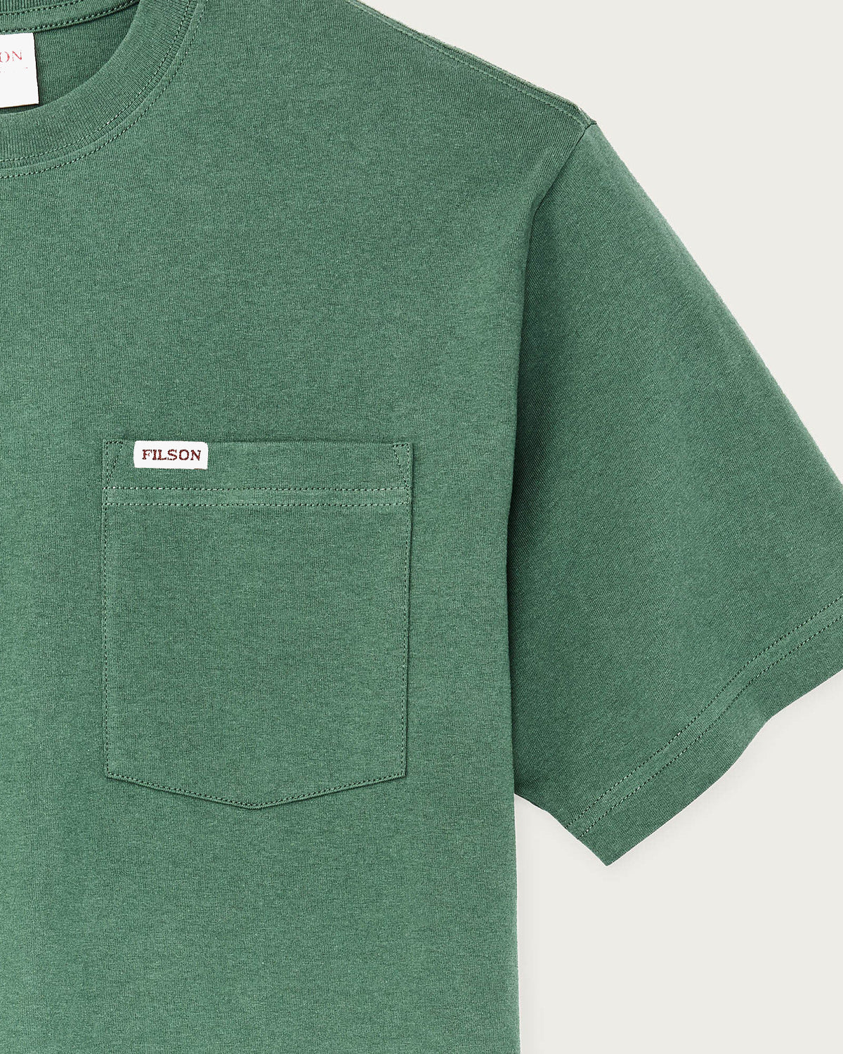 Filson S/S Outfitter Pocket Tee - Olive Green | Filson T Shirts | JEANSTORE