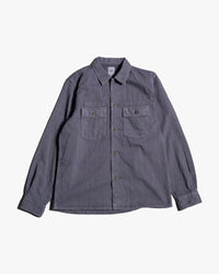 FOB Factory F2461 Herringbone Fatigue Jacket - Navy
